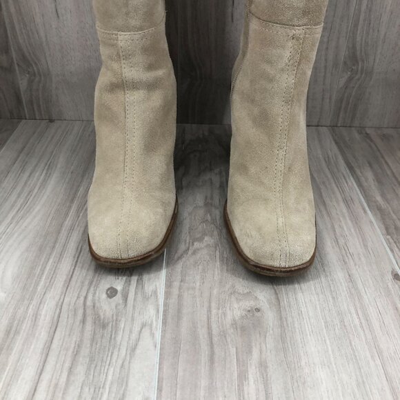 Nine West Boots Womens 7M Light Tan Pull On Knee High Boots - Picture 6 of 15